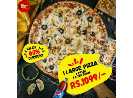 Day Night Pizza! Enjoy 60% Discount On Deal 4 For Rs.1099/-